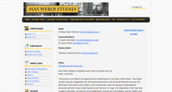 Desktop Screenshot of maxweberstudies.org